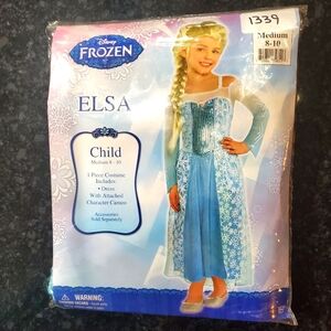Elsa From Frozen- Halloween- Size: Child Medium (8-10)- New- RRR Halloween Kids
